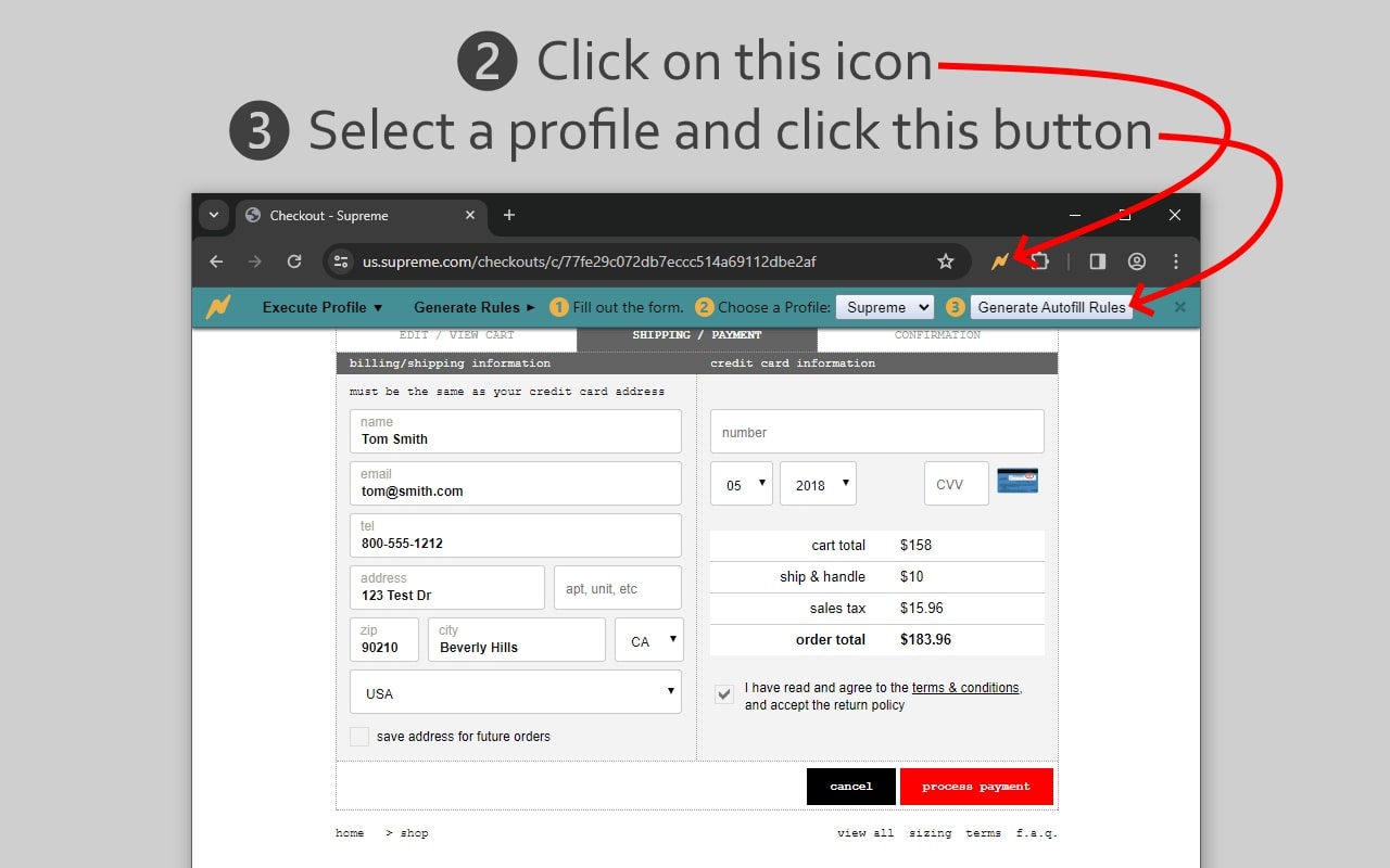 Screenshot of Lightning Autofill