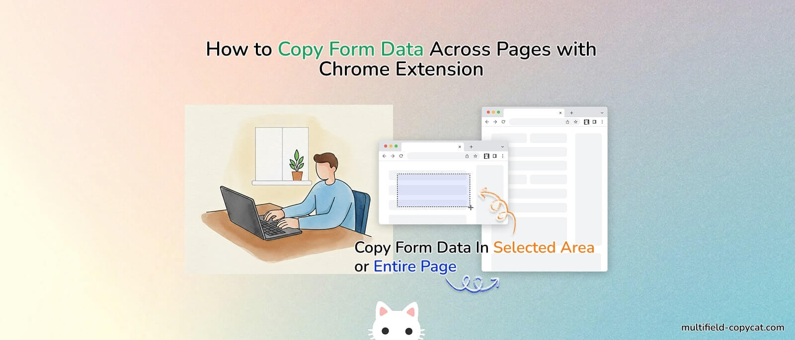 How to Copy Form Content Across Pages with Chrome Extension | MultiField CopyCat