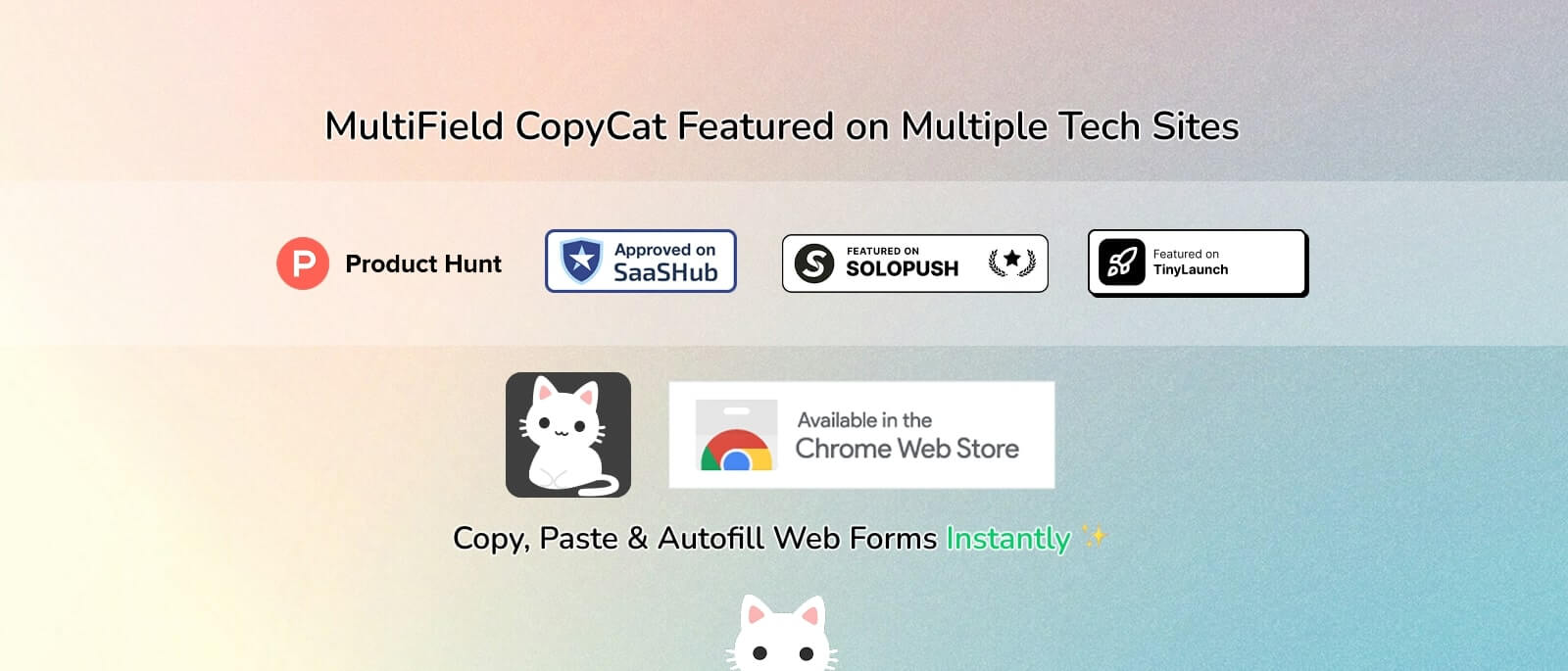 MultiField CopyCat: Chrome Extension for Form Copy & Autofill - Now Featured on Tech Sites (2025)